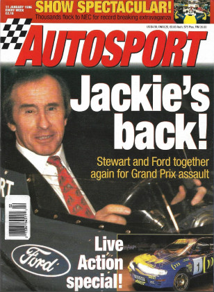 AUTOSPORT 1996 JAN 11 - JACKIE STEWART, JOHNNY HEBERT, LISTER